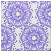 Floral violet mandala. stof (Swatch)