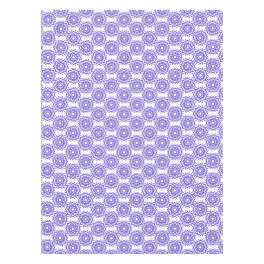 Floral violet mandala. tafelkleed (Voorkant)