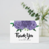 Floral Violet Paars Vrijgezellenfeest Hartelijk da Kaart (Staand voorkant)