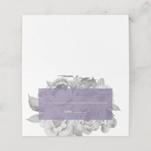 Floral Violet Plaatskaartje (Buitenkant ongevouwen)