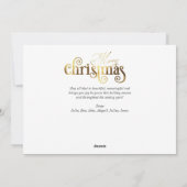 Floral Violins Muziek Kerstmis Foto Vakantie Kaart (Achterkant)