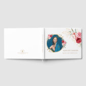 Floral Virgin Mary Funeral Memorial Guest Book Gastenboek (Volledig)