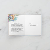 Floral VIRGIN MARY Memorare Prayer Kaart (Binnen)