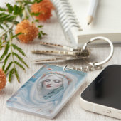Floral Virgin Mary Sleutelhanger (Voorkant Rechts)