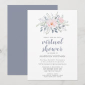 Floral Virtual Shower Kaart (Voorkant / Achterkant)