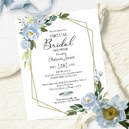 Floral Virtual Vrijgezellenfeest Budget Invitation