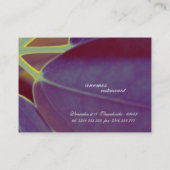 floral visitekaartje (Achterkant)