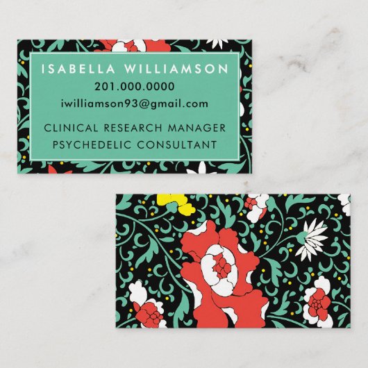 Floral Visitekaartje (Voorkant / Achterkant)