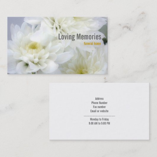 Floral Visitekaartje (Voorkant / Achterkant)