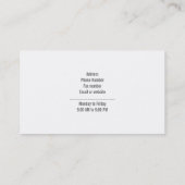 Floral Visitekaartje (Achterkant)