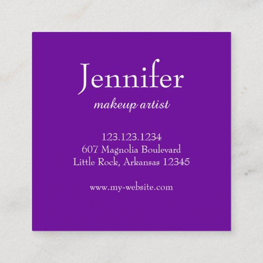 Floral Visitekaartje (Achterkant)