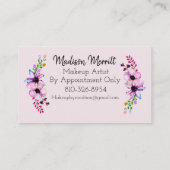 Floral Visitekaartje (Achterkant)