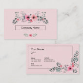Floral Visitekaartje (Voorkant / Achterkant)