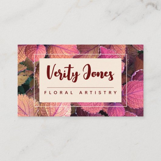  Floral Visitekaartje (Voorkant)