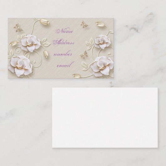 Floral Visitekaartje (Voorkant / Achterkant)