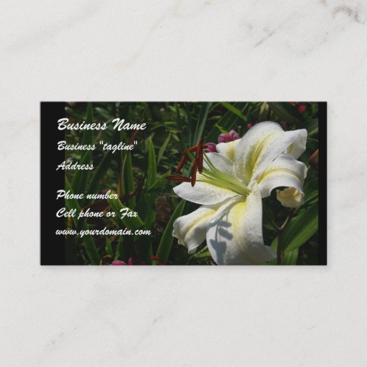 Floral visitekaartje (Voorkant)