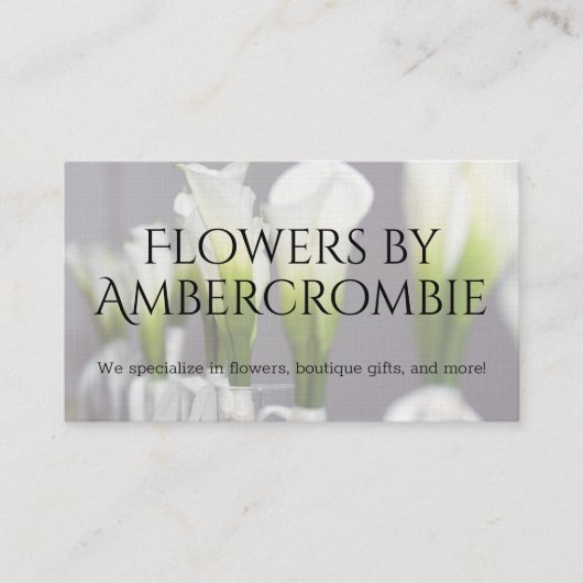 Floral Visitekaartje (Voorkant)