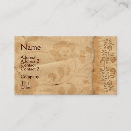  Floral Visitekaartje (Voorkant)