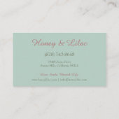  Floral Visitekaartje (Achterkant)