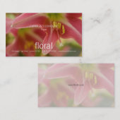 Floral - Visitekaartje Belladonna Lily (Voorkant / Achterkant)