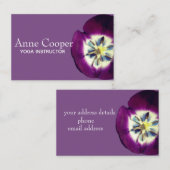 Floral Visitekaartje, Grootte, Aangepaste tekst Visitekaartje (Voorkant / Achterkant)