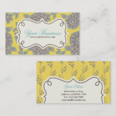 Floral Visitekaartje, profielkaart Visitekaartje (Voorkant / Achterkant)