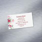 Floral Visitekaartje voor eigen land Magnetisch Visitekaartje (Voorbeeld)