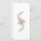 Floral Vivid Fiesta Wedding Menu (Achterkant)