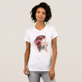 Floral Vlecht & Rozen Graphic T-shirt (Voorkant volledig)