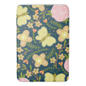 Floral, vlinder en glamour naadloos elastisch badmat (Voorkant Verticaal)