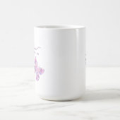 Floral vlinder gepersonaliseerde mam koffiemok (Center)