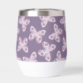 Floral vlinder patroon gepersonaliseerd (Achterkant)