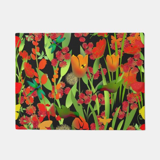 Floral-Vloermat Deurmat (Voorkant)