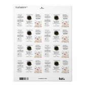 Floral Voeg je logo Essential Oil Bottle Label toe (Full Sheet)