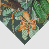 Floral vogeldramatisch deklaagpapier tissuepapier (Detail)