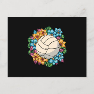 FLORAL VOLLEYBALL BRIEFKAART