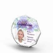 Floral Volunteer Appreciation Award Keepsake Foto (Rechts)