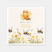 Floral vond ze haar honingbruid servet (Voorkant)