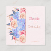 Floral voor/achter Visitekaartje (Achterkant)