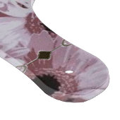 Floral voor het snijvlak van glas snijplank (Hoek)