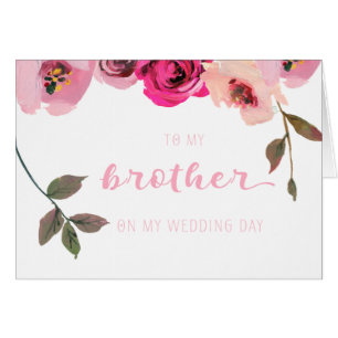 Floral voor mijn broer op mijn trouwdag
