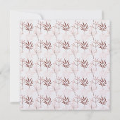 Floral voor roze en roest Folk Kaart (Achterkant)