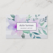 Floral voor Violet & Sage Waterverf Visitekaartje (Voorkant)