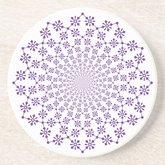 Floral Vortex Onderzetter (Voorkant)