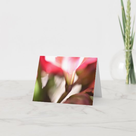 Floral vouwde je creditcard toe bedankkaart (Voorkant)