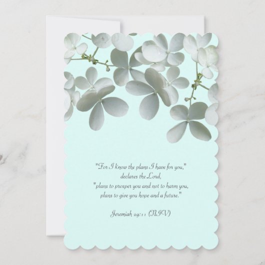 Floral Vow Renewal Ceremony Uitnodiging tot script (Achterkant)