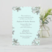 Floral Vow Renewal Ceremony Uitnodiging tot script (Staand voorkant)