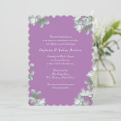 Floral Vow Renewal Ceremony Uitnodiging tot script (Staand voorkant)