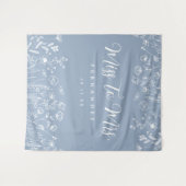 Floral Vrijgezellenfeest achtergrond Wandkleed (Voorkant (horizontaal))