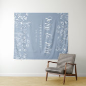 Floral Vrijgezellenfeest achtergrond Wandkleed (In Situ (horizontaal))